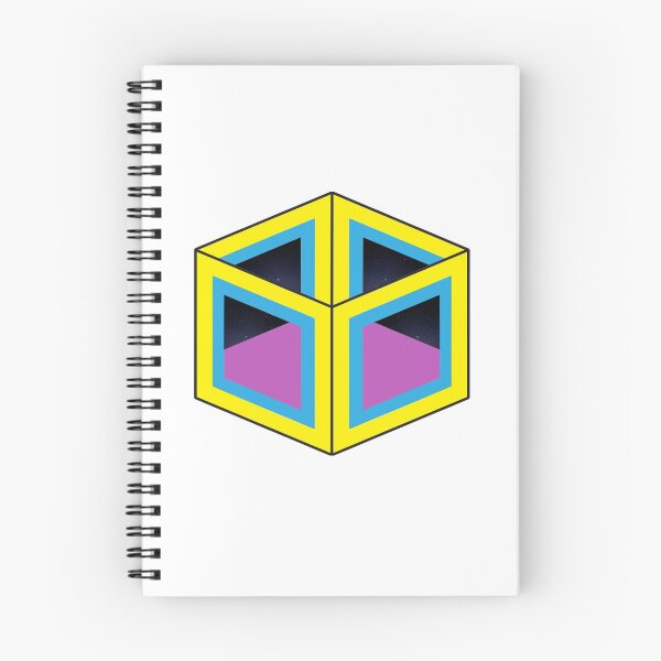 Item preview, Infinity Cube - 3D - Yellow, Purple and Blue designed and sold by d-w-h design.