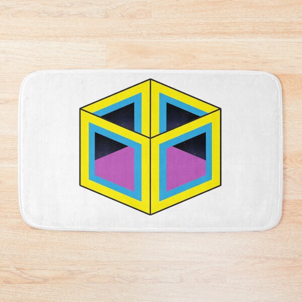 Item preview, Infinity Cube - 3D - Yellow, Purple and Blue designed and sold by d-w-h design.