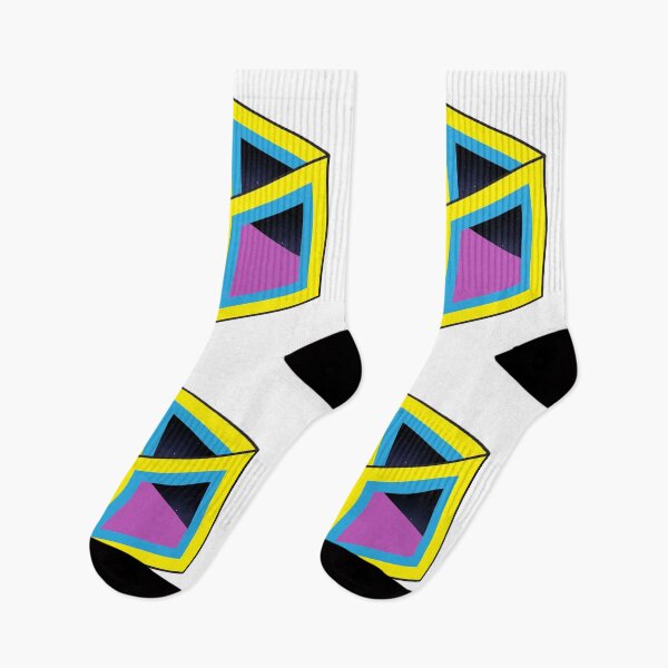 Item preview, Infinity Cube - 3D - Yellow, Purple and Blue designed and sold by d-w-h design.