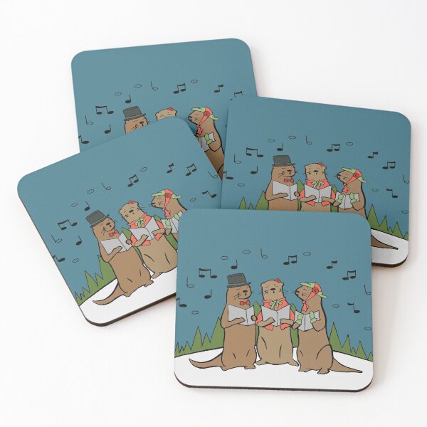 Item preview, Otter Choir of Christmas Carolers designed and sold by Otter-Grotto.