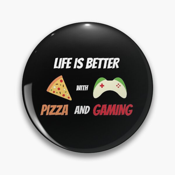 Item preview, life is better with pizza and gaming designed and sold by MegaStore101.