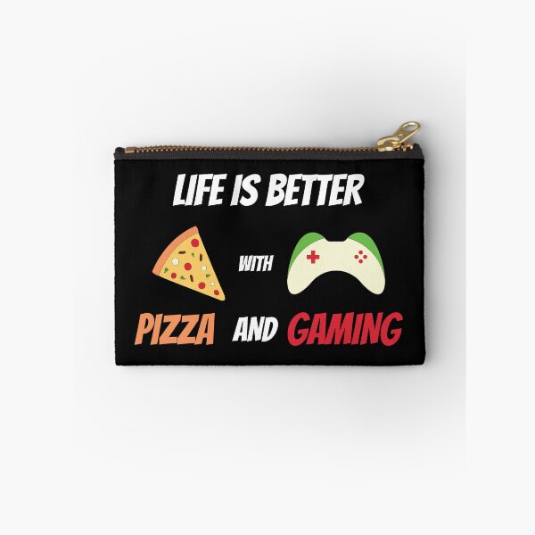 Item preview, life is better with pizza and gaming designed and sold by MegaStore101.