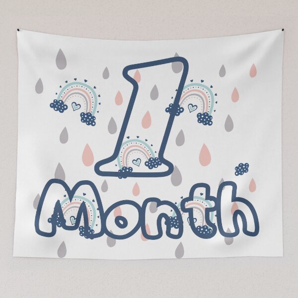 Item preview, Baby monthly milestone 1 month designed and sold by sully-boutique.