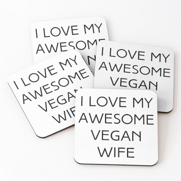 Item preview, I Love My Awesome Vegan Wife, Vegan Valentine designed and sold by WhimsicaliTee.