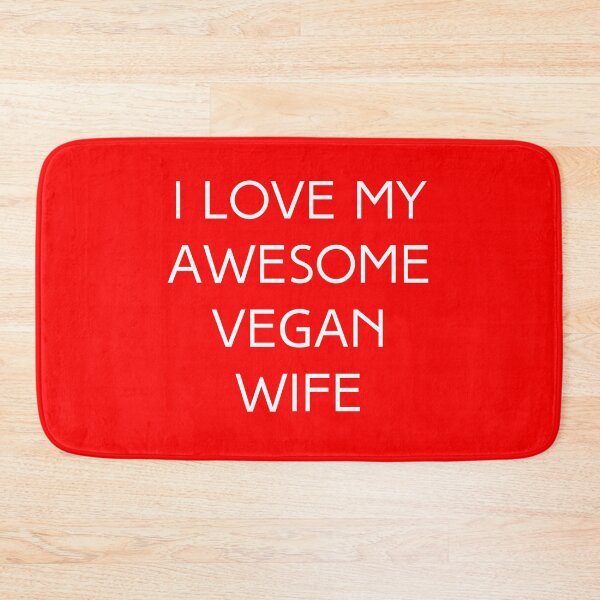 Item preview, I Love My Awesome Vegan Wife, Vegan Valentine designed and sold by WhimsicaliTee.