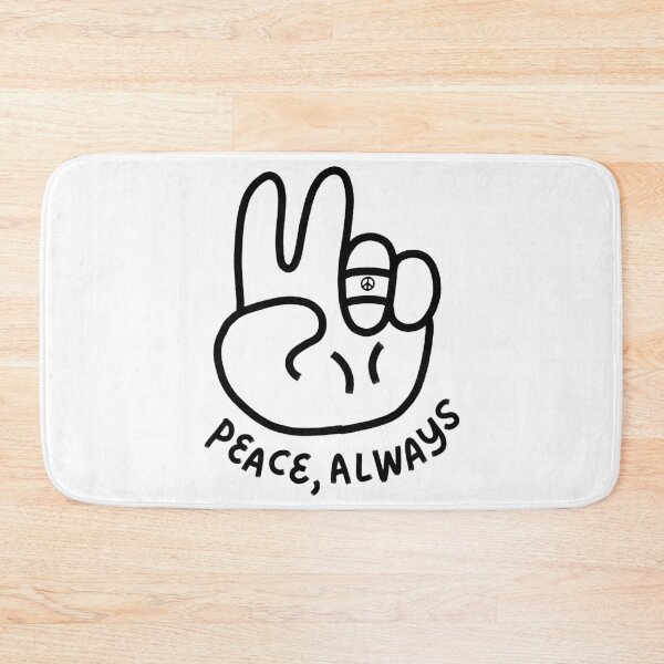 Item preview, Peace Always (Peace Sign Hand) (Black Ink) designed and sold by jdotrdot712.