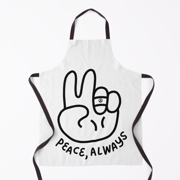 Item preview, Peace Always (Peace Sign Hand) (Black Ink) designed and sold by jdotrdot712.