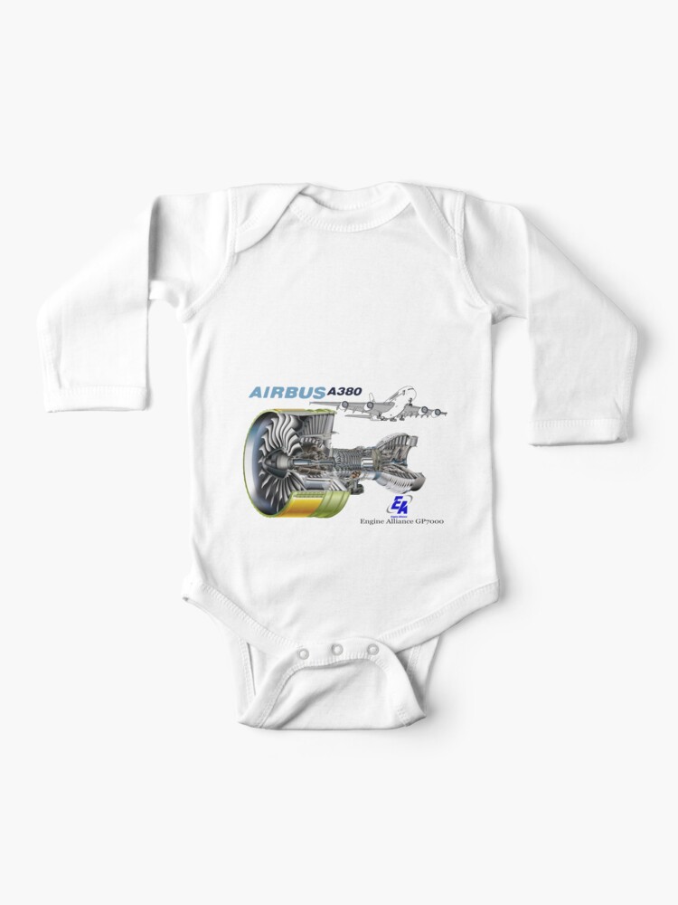 Airbus A 380 Gp7000 Engine Baby One Piece By Drtigrou Redbubble