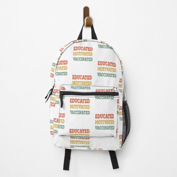 Item preview, Educated Motivated Vaccinated designed and sold by AmberSiraj.