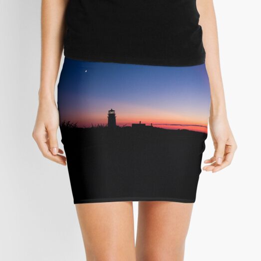 Sunset at the Highland Lighthouse Mini Skirt