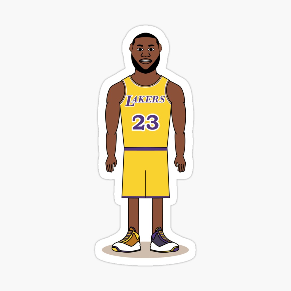 LeBron James Lakers Basketball Minimalist Vector Athletes Sports Series  Kids T-Shirt by Design Turnpike - Fine Art America