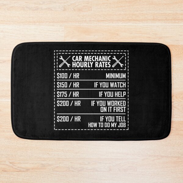 Item preview, Car Mechanic Hourly Rates Jersey designed and sold by Manisma Road.