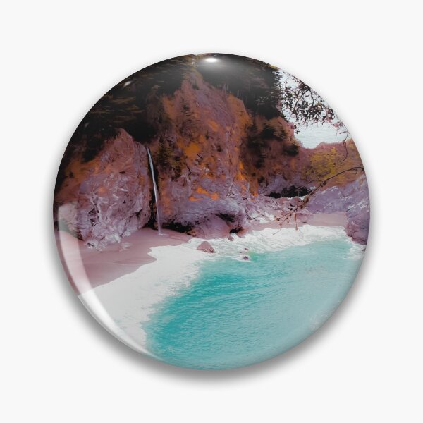 Item preview, waterfall with sandy beach at Mcway Falls, Big Sur, Highway 1, California, USA designed and sold by Mrvell.