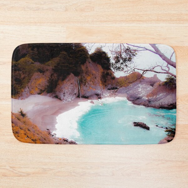 Item preview, waterfall with sandy beach at Mcway Falls, Big Sur, Highway 1, California, USA designed and sold by Mrvell.