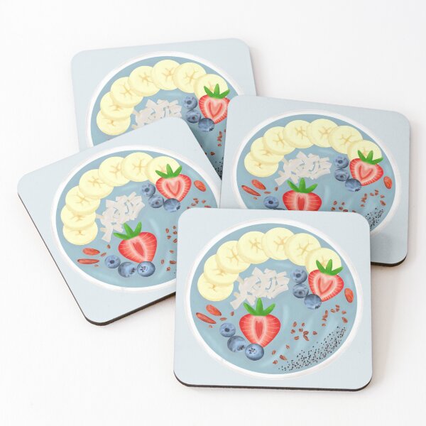 Item preview, Blue Smoothie Spirulina with Fruit Bowl designed and sold by onepiconetreat.