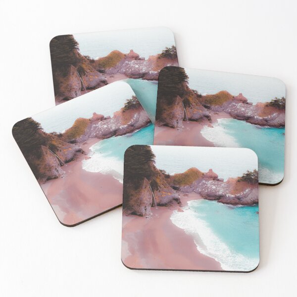 Item preview, waterfall with ocean view at Mcway Falls, Big Sur, Highway 1, California, USA designed and sold by Mrvell.