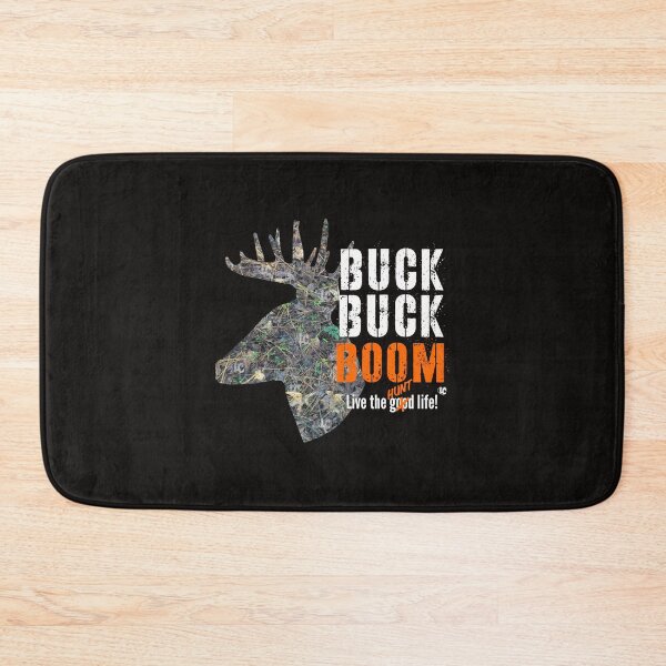 Item preview, Buck Buck BOOM camo deer head design for deer hunters designed and sold by LifeCrush.