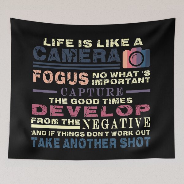 Item preview, life is like a camera designed and sold by ishako online.