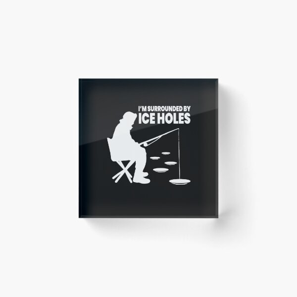Item preview, Ice Fisherman Surrounded by Ice Hole Tee designed and sold by Manisma Road.