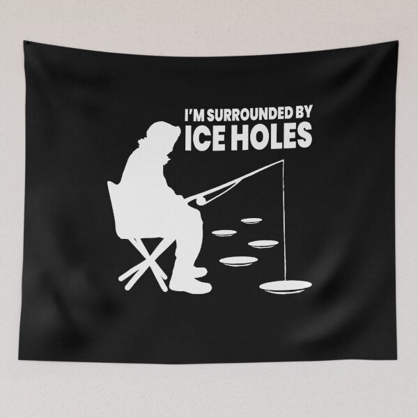 Item preview, Ice Fisherman Surrounded by Ice Hole Tee designed and sold by Manisma Road.