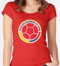 Federacion Colombiana de futebol - colombian soccer Women's Fitted Scoop T-Shirt