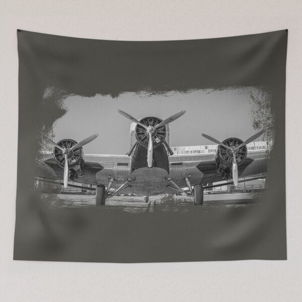 Item preview, Propeller Driven Aircraft - Three Engines - Black and White designed and sold by AeroAstro.