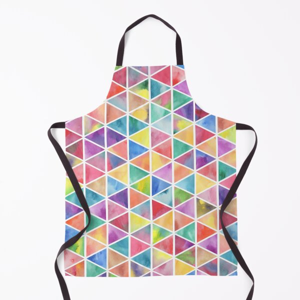 Item preview, Colorful Watercolor Pattern with Triangles designed and sold by SeaAndLight.
