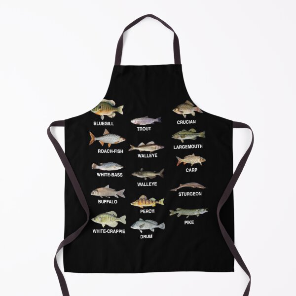 Item preview, Fish Species Graphic Freshwater Jersey designed and sold by Manisma Road.