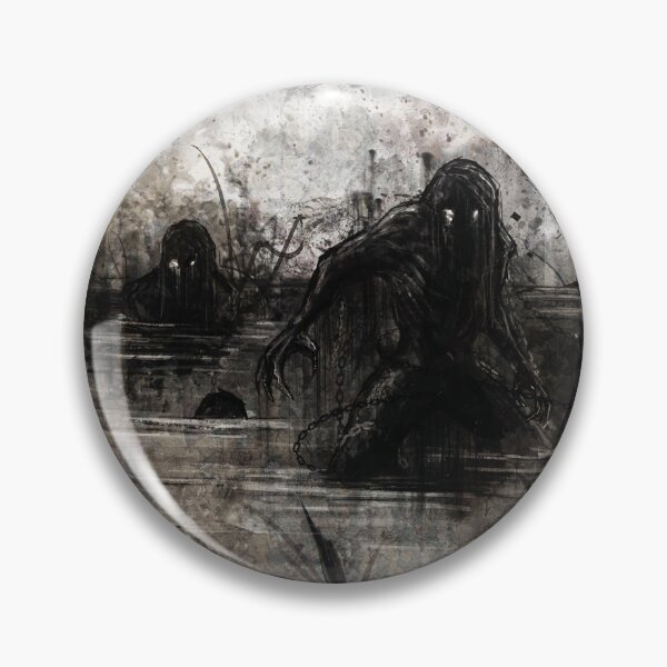 Item preview, Dark Gothic Swamp Monster Ghost designed and sold by OnHeathAndMoor.