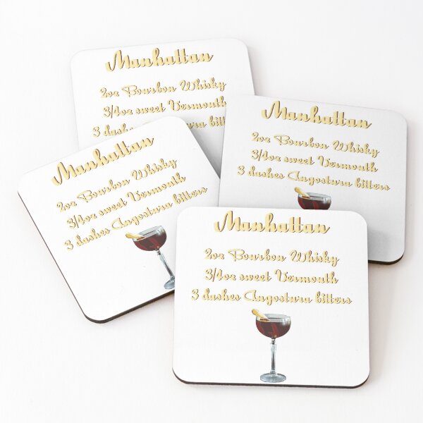 Item preview, Manhattan Cocktail Recipe designed and sold by CometCircles.