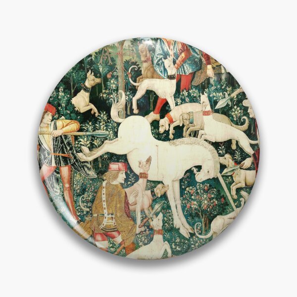 Item preview, Medieval Unicorn Floral Tapestry designed and sold by Epitome Girl.