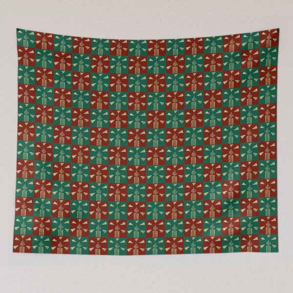 Item preview, Green/Red Candle Quadrants designed and sold by Hazel Meades.