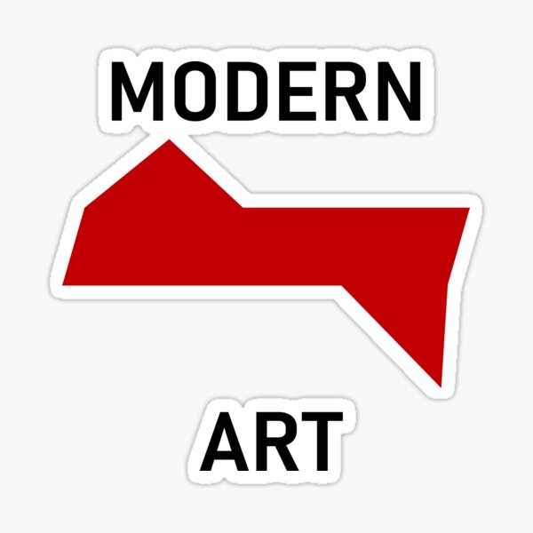 "Modern Art" Sticker by yayor Redbubble