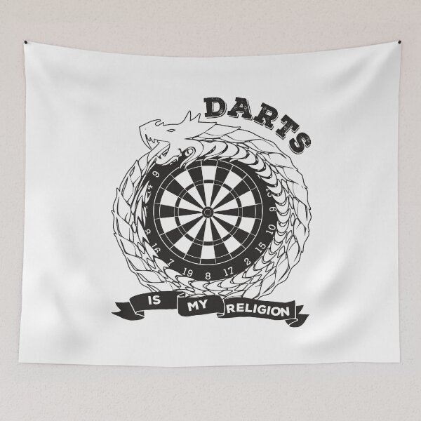 Item preview, Darts Is My Religion Dartboard Snake designed and sold by OmmeDesigns.