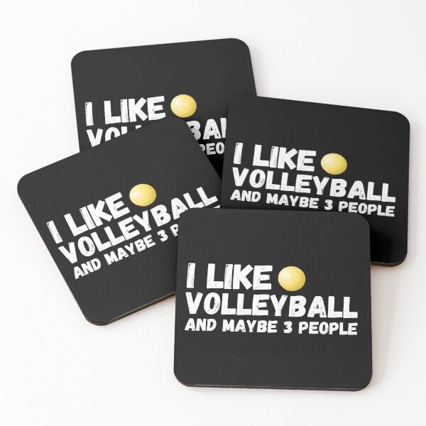 Artikelvorschau, Volleyballliebhaber Lustige Geschenkidee Ich mag Volleyball und vielleicht 3 Personen entworfen und verkauft von ds-4.