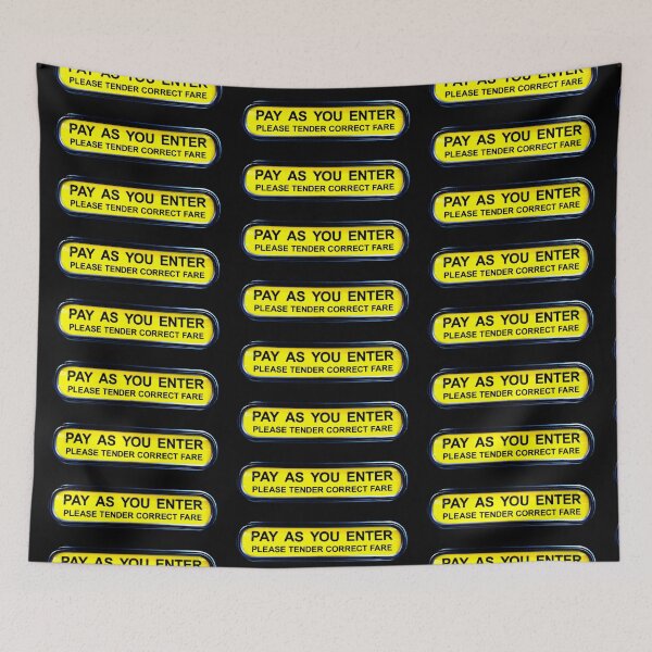 Item preview, Pay As You Enter bus sign designed and sold by bravoalpha.