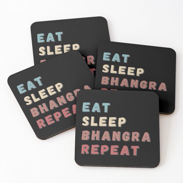 Item preview, EAT SLEEP BHANGRA REPEAT designed and sold by BrownGirlMantra.