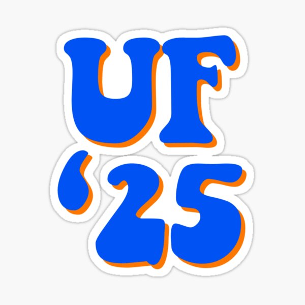 "UF Class of 2025" Sticker for Sale by okkendra | Redbubble