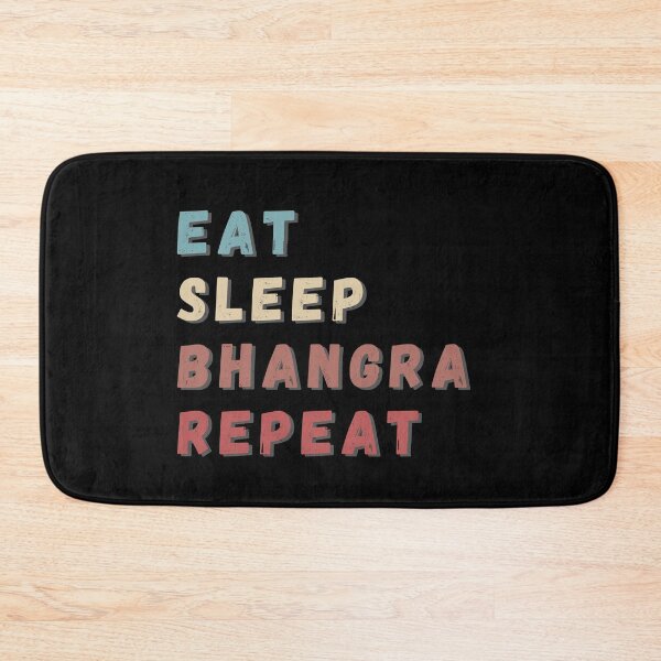 Item preview, EAT SLEEP BHANGRA REPEAT designed and sold by BrownGirlMantra.