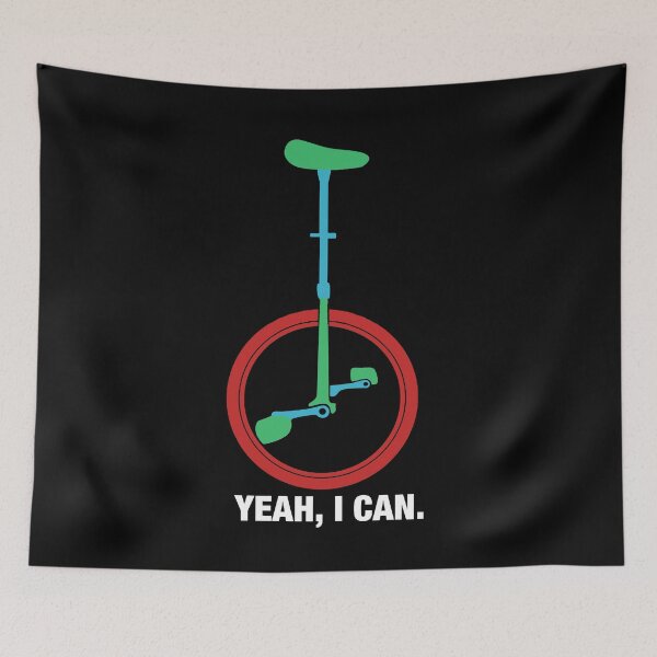 Item preview, Yeah I can Unicyclist Graphic Jersey designed and sold by Manisma Road.