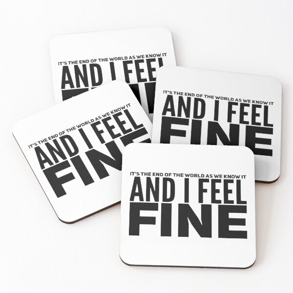 Item preview, I Feel Fine (Black) designed and sold by UnicornPeeps.
