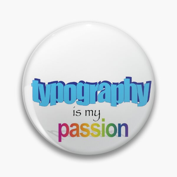 Item preview, Typography is my Passion Sticker  designed and sold by katieprice374.
