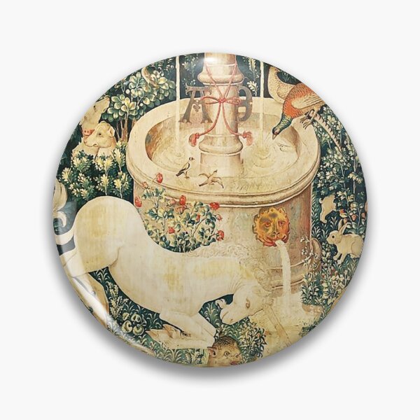 Item preview, Medieval Unicorn Floral Tapestry designed and sold by Epitome Girl.