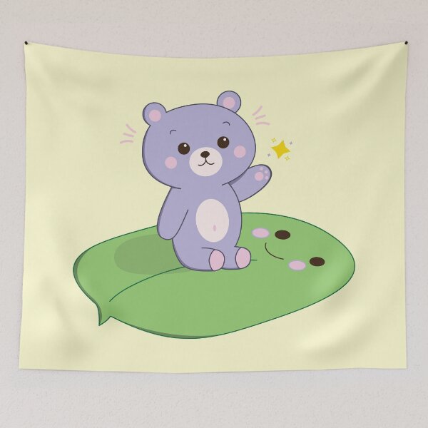 Item preview, Cute Lilac Bear designed and sold by SillyWoo.