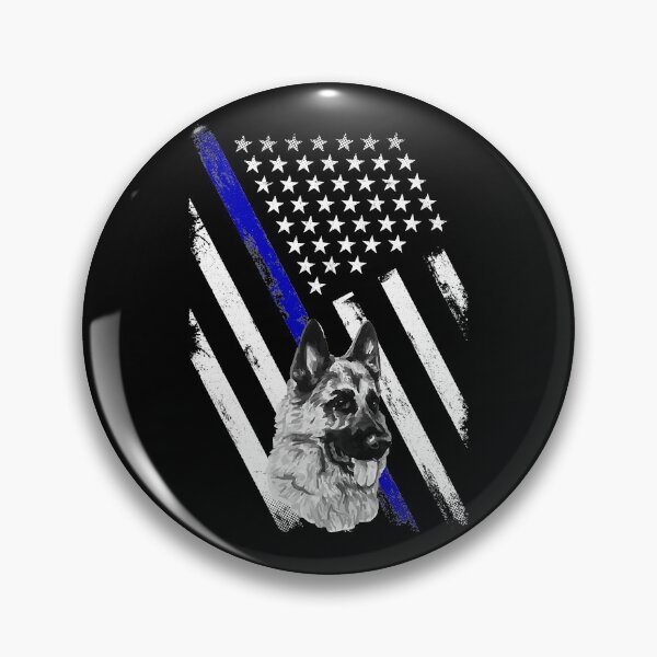 Item preview, Police Thin Blue Line Flag K-9 Unit Dog German Shepherd designed and sold by GordonDrummond.