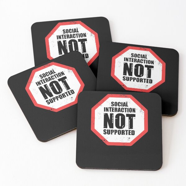 Item preview, Social Interaction Not Supported designed and sold by taddd.