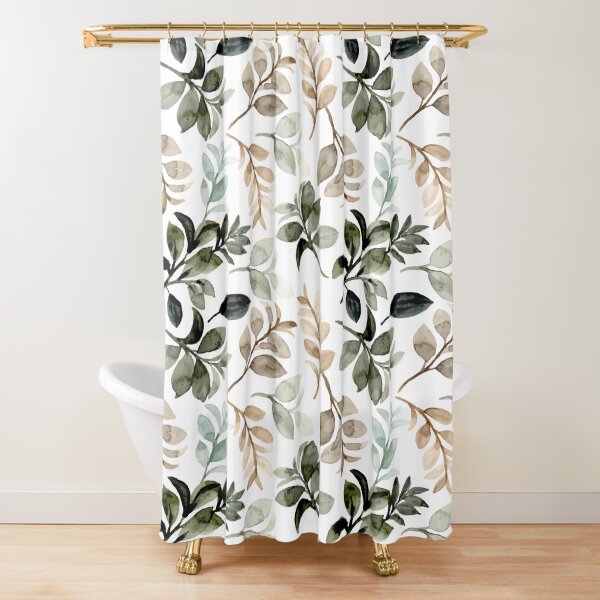 Pattern Seamless, Watercolor Throw Blankets Shower Curtain