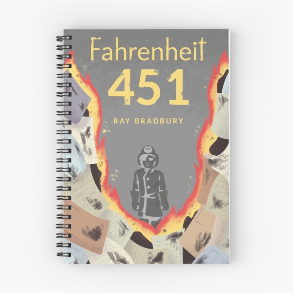 Item preview, Fahrenheit 451 book cover designed and sold by ClausGreen.