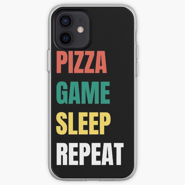 Pizza, Game, Sleep , Repeat iPhone Soft Case