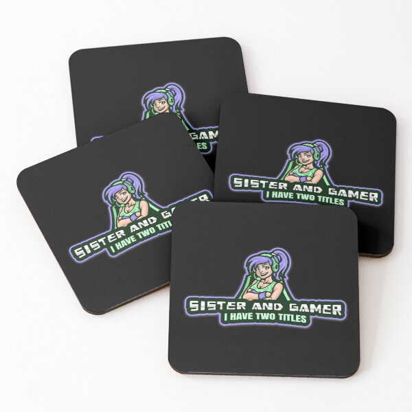 Item preview, HAVE TWO TITLES SISTER AND GAMER designed and sold by Graykat.